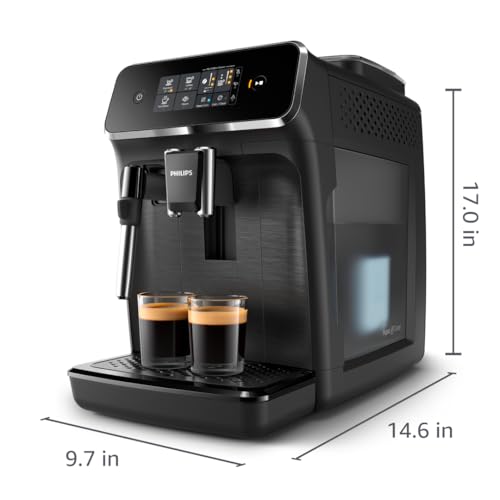 Black Fully Automatic Espresso Machine with Ceramic Grinder E4979
