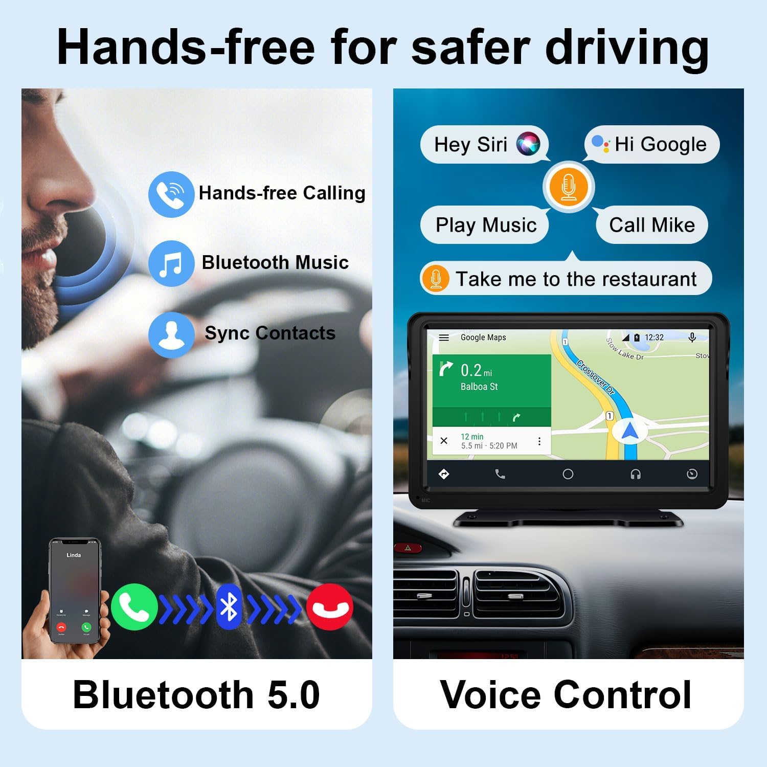 7 Inch Touch Screen Car Stereo with Bluetooth L6880