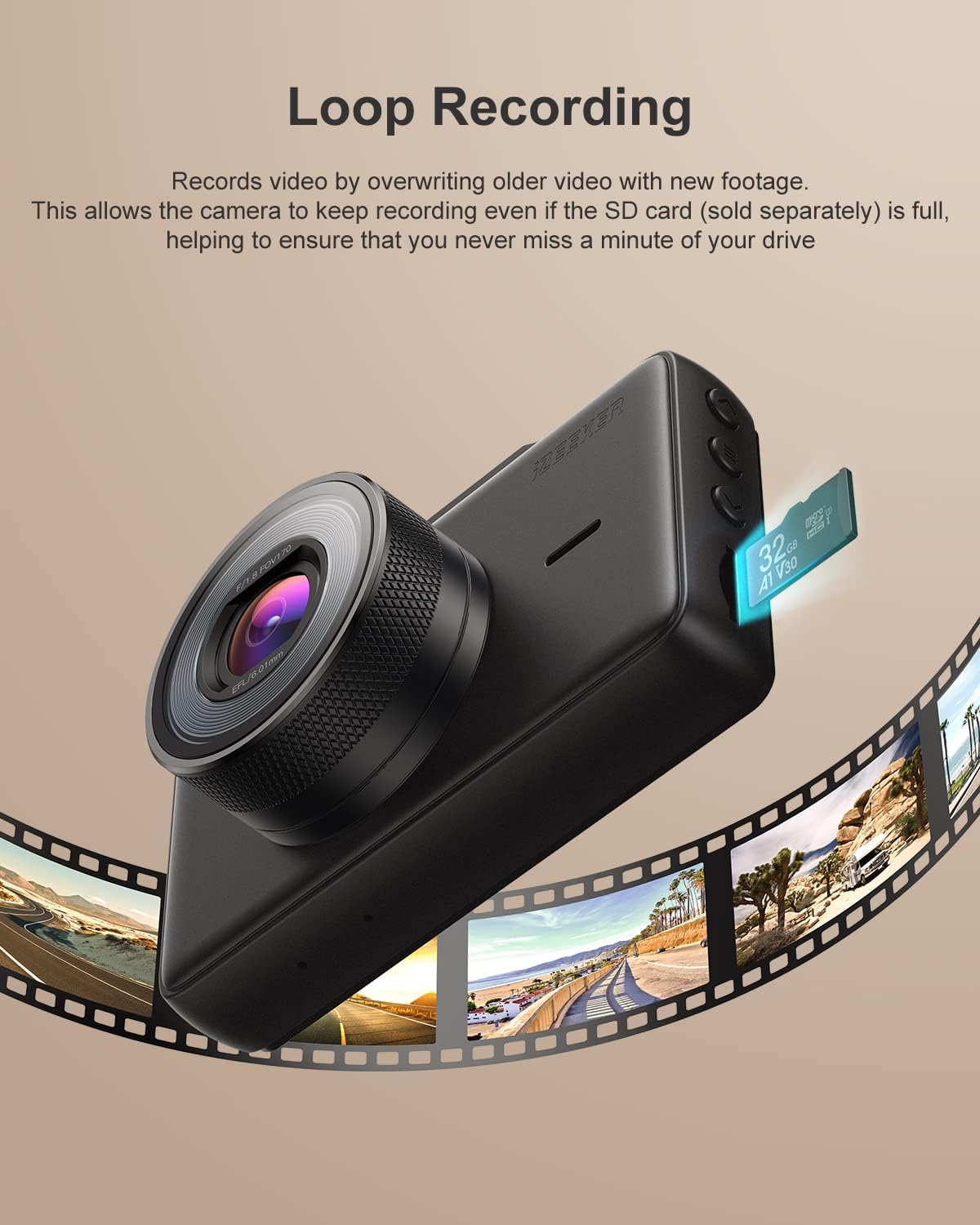 Dash Cam 1080P 3 Inch LCD Screen 170° Wide Angle Pack of 2 O91016