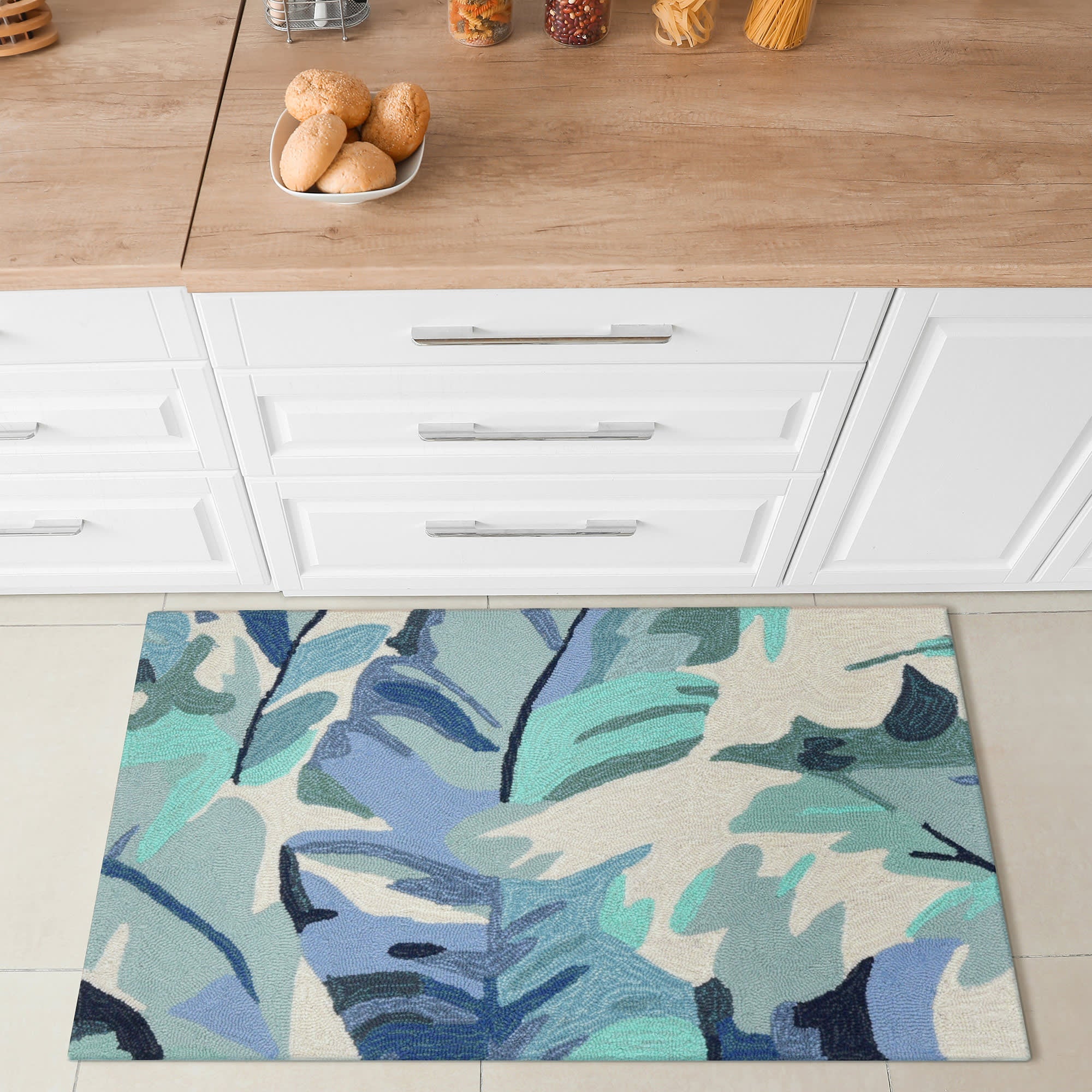 Capri Palm Leaf Indoor Outdoor Area Rug