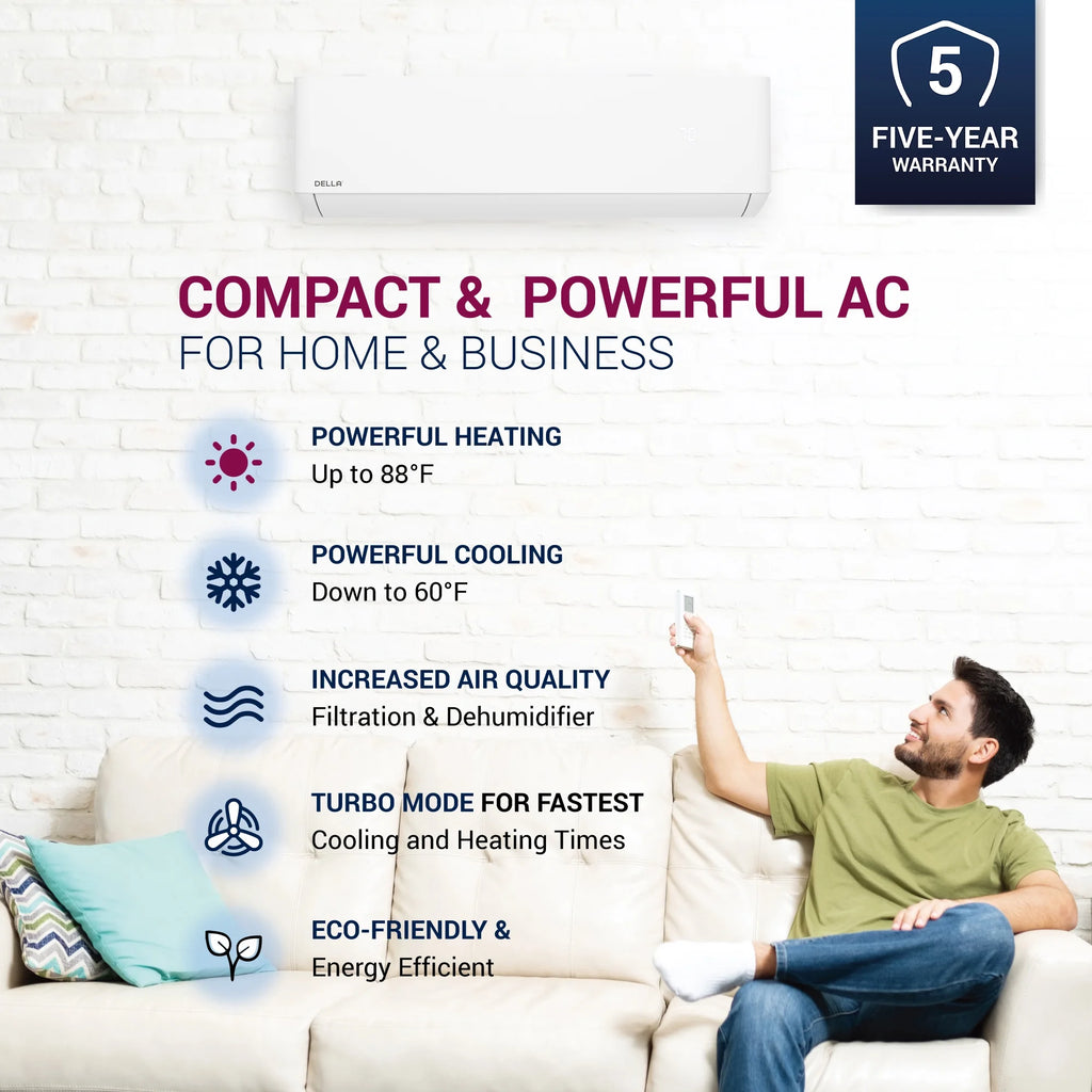 12,000 BTU Mini Split AC with Heat Pump P913