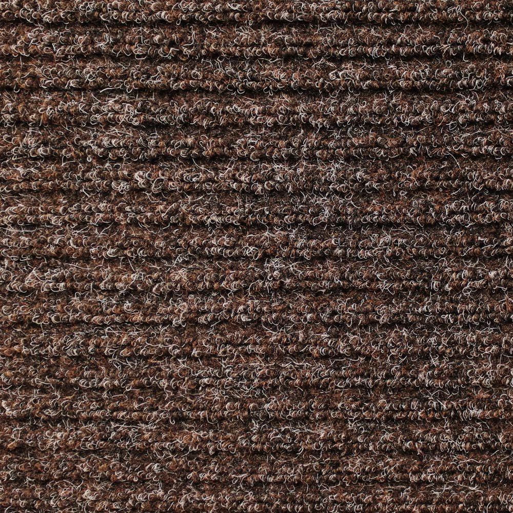 Heavy-Duty Ribbed Indoor Outdoor Carpet - Tuscan Brown - 6 Feet X 10 Feet F5402