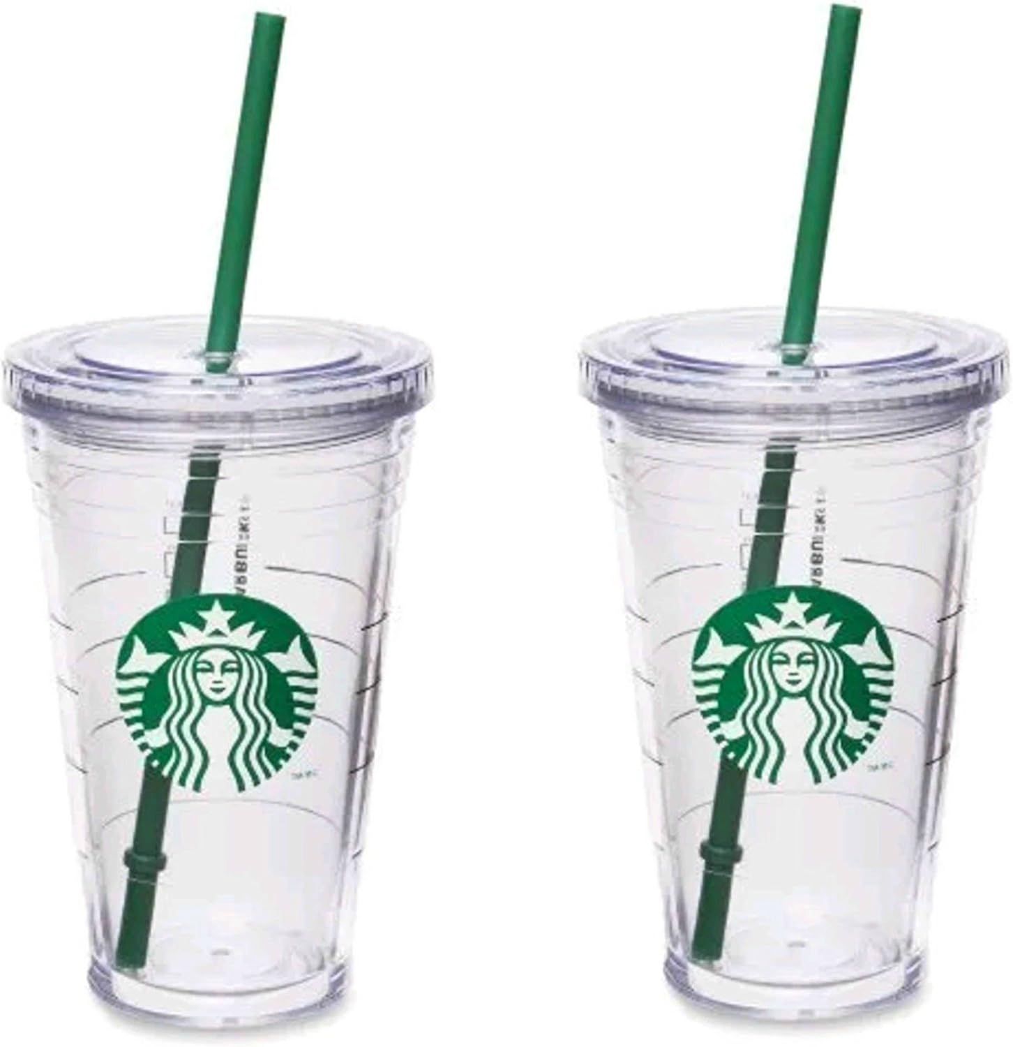 16 OZ Double Wall Acrylic Travel Tumbler 2 Pack Set Y404061