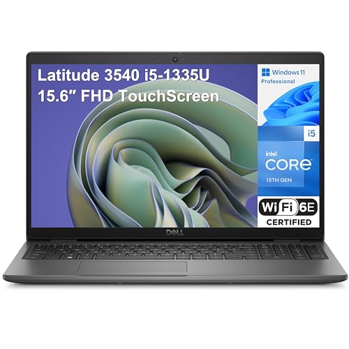 Black 15.6" Touchscreen FHD Laptop Computer, 13th Gen Intel 10-Core i5-1335U, 64GB DDR4 RAM, 4TB PCIe SSD, WiFi 6E, Bluetooth, Windows 11 Pro I3918
