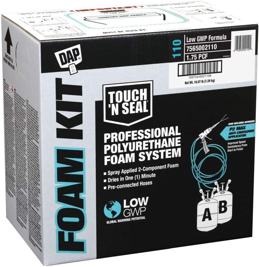 Closed Cell Spray Foam Insulation Kit with Pre-Connected Hoses F58159