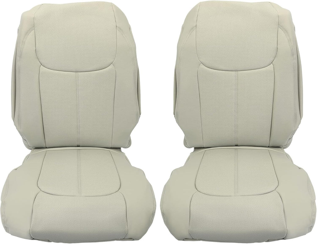 Gray Artificial Leather Seat Cover 3 Rows 8 Seaters D377136