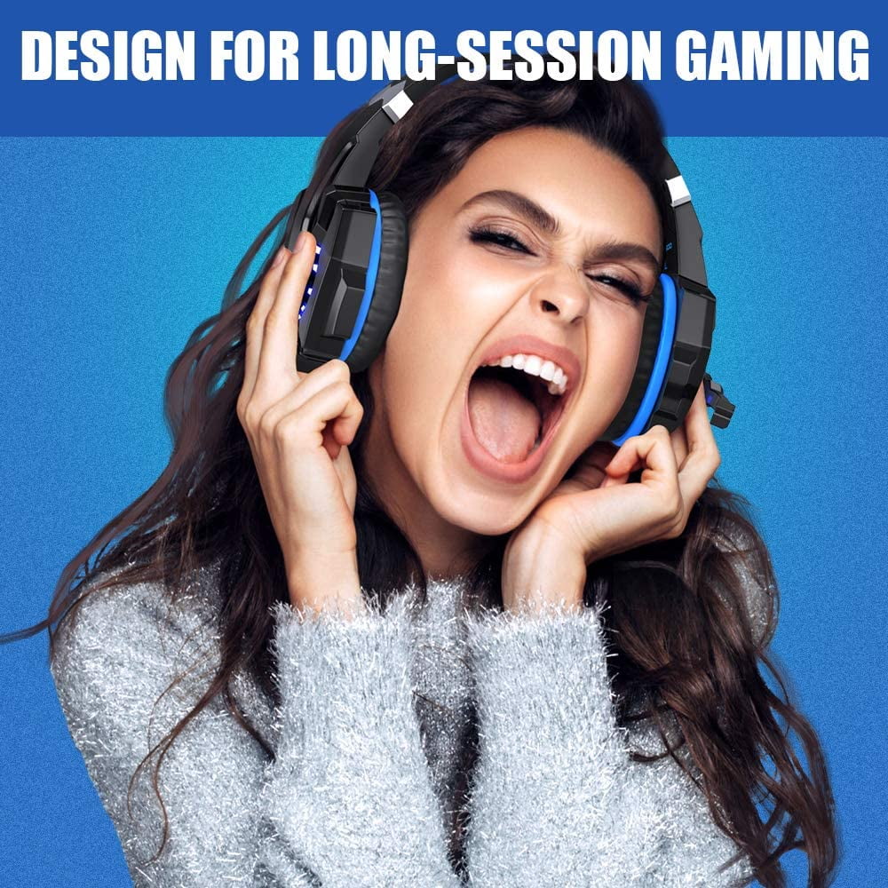 Stereo Gaming Headset with Mic, Noise Cancelling Over Ear Headphones F98841