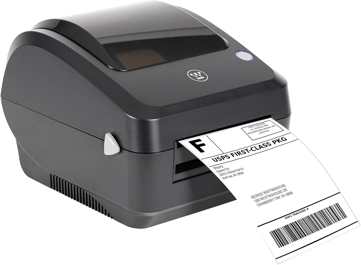 Direct Thermal Label Printer USB, Desktop Label Printer for Packages, includes Sample 4x6 Labels Q78544