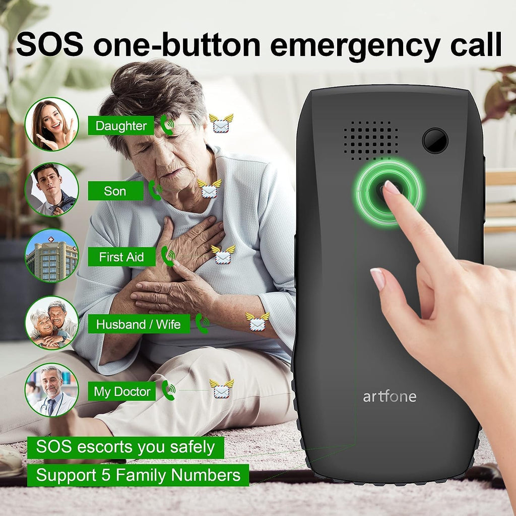 LTE Unlocked Basic Senior Phone with Big Button, 1400 mAh, Single SIM Slot L5126