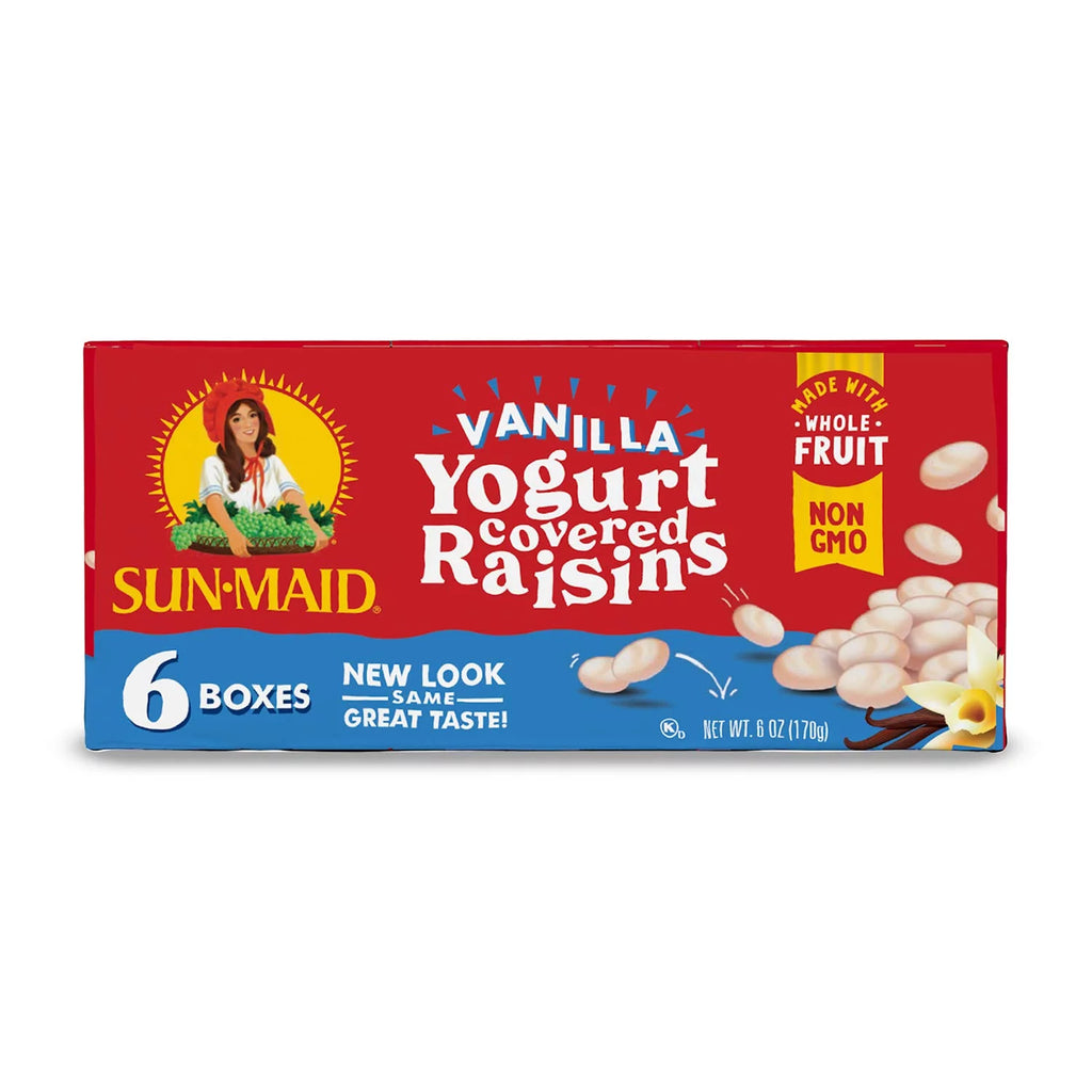 Vanilla Yogurt Raisins, 1-Ounce (6 Count, Pack - 3) T627