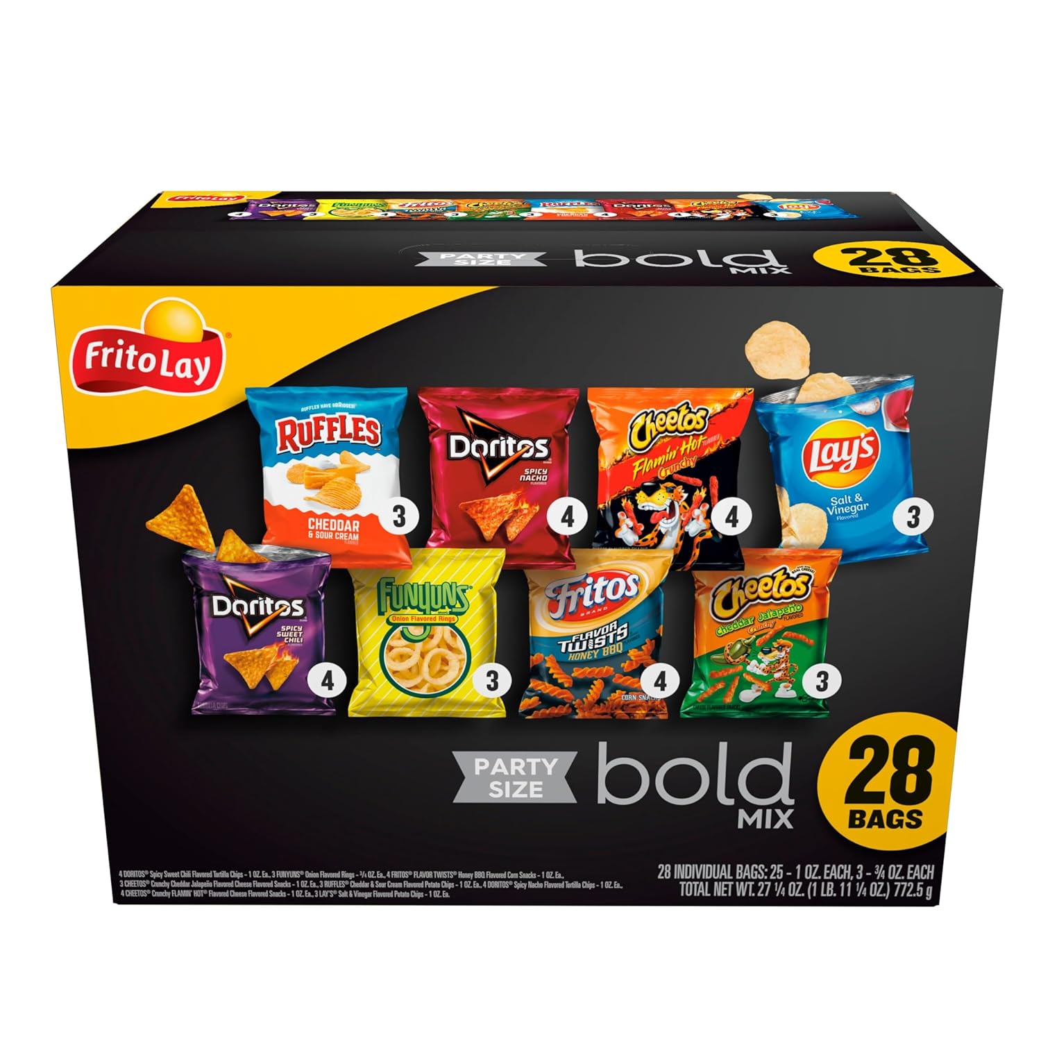 28 Count Bold Mix Chips Variety Pack V9338