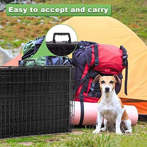 24,30,36,42,48 Inch Folding Wire Dog Crate with Double-Door V441