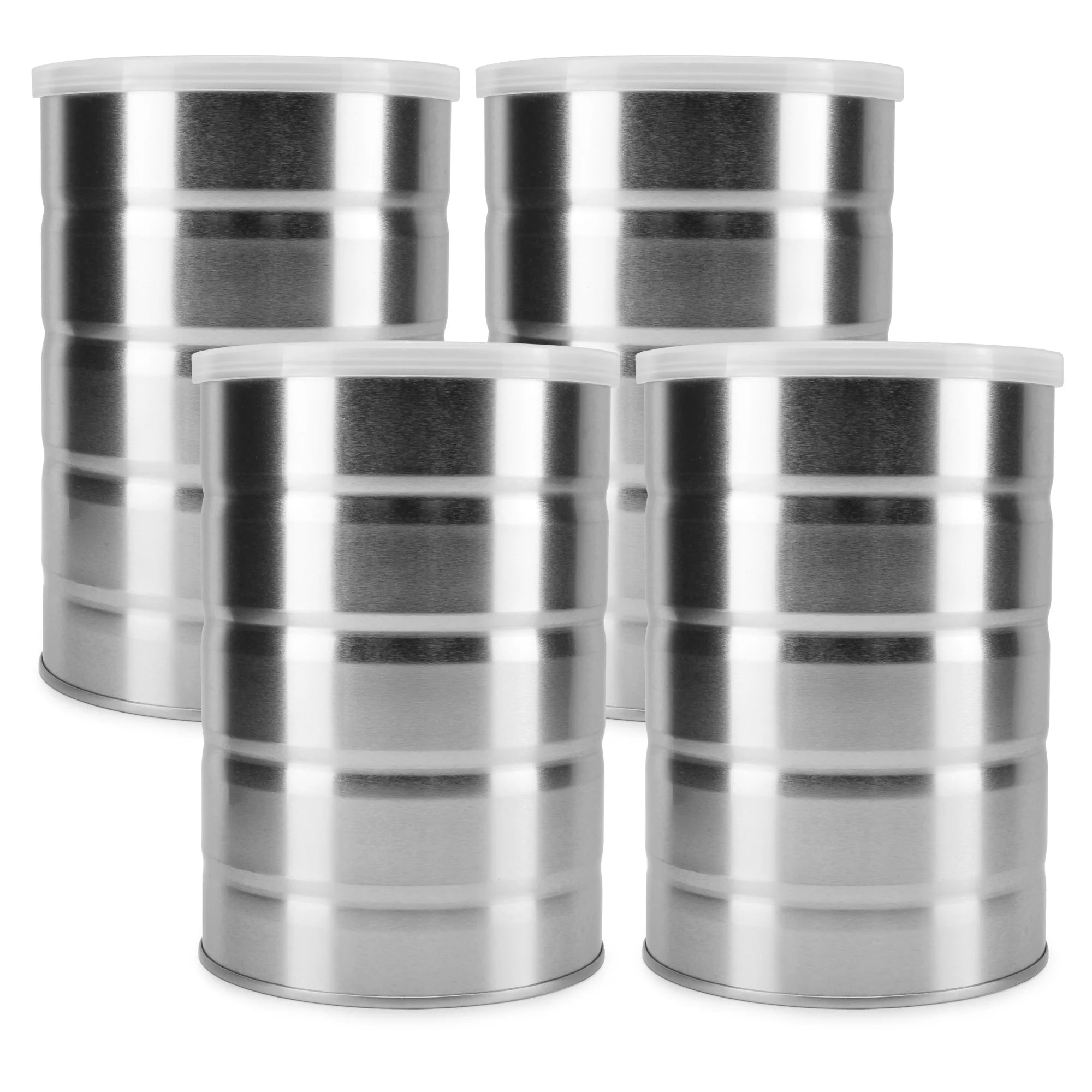 Empty Coffee Cans (4-Pack) Metal Cans H7049