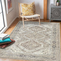 Washable 4x6 Faux Wool Area Rug Y2603
