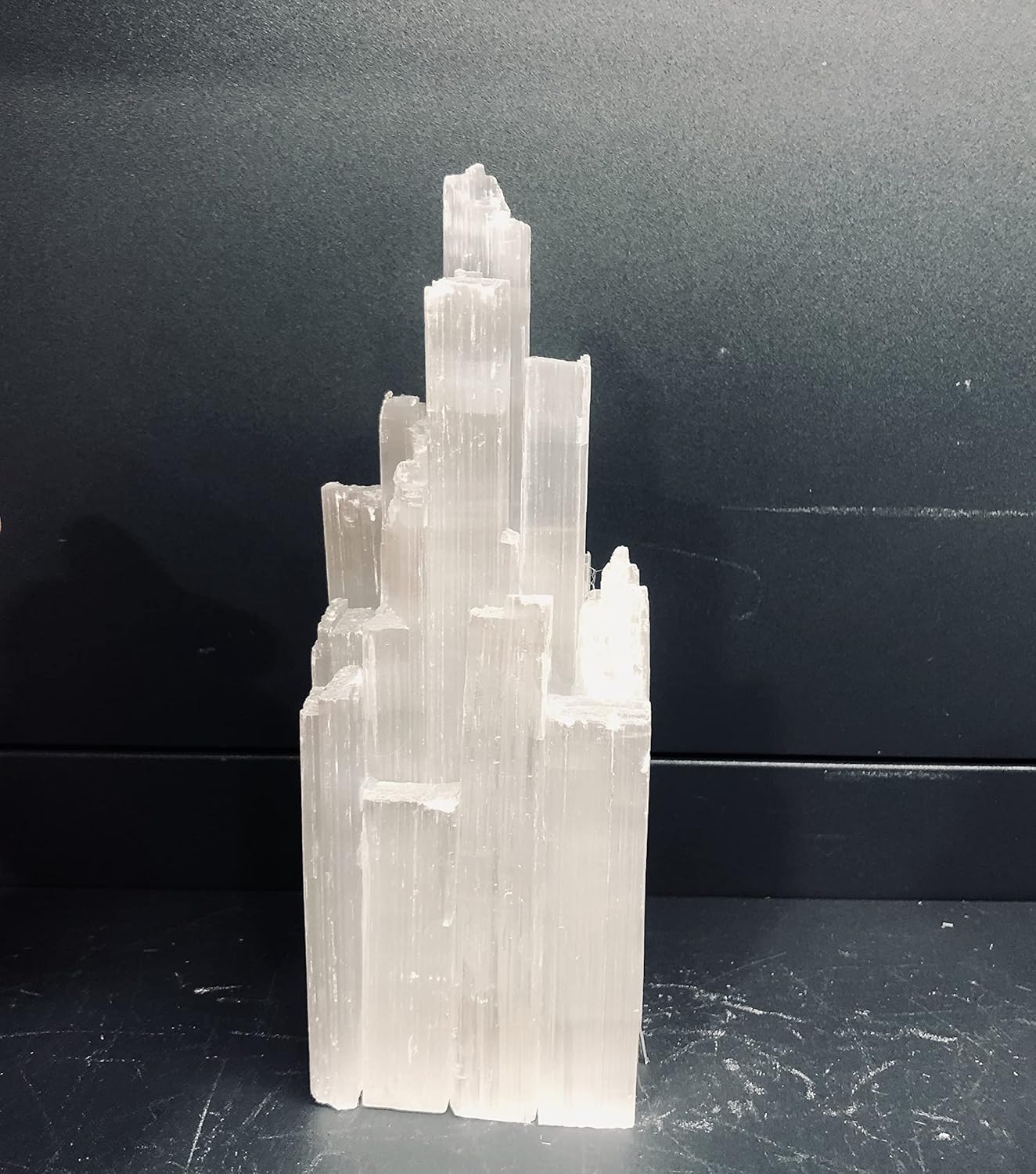 White Crystal Selenite Gypsum Tower Pack of 2 G52114