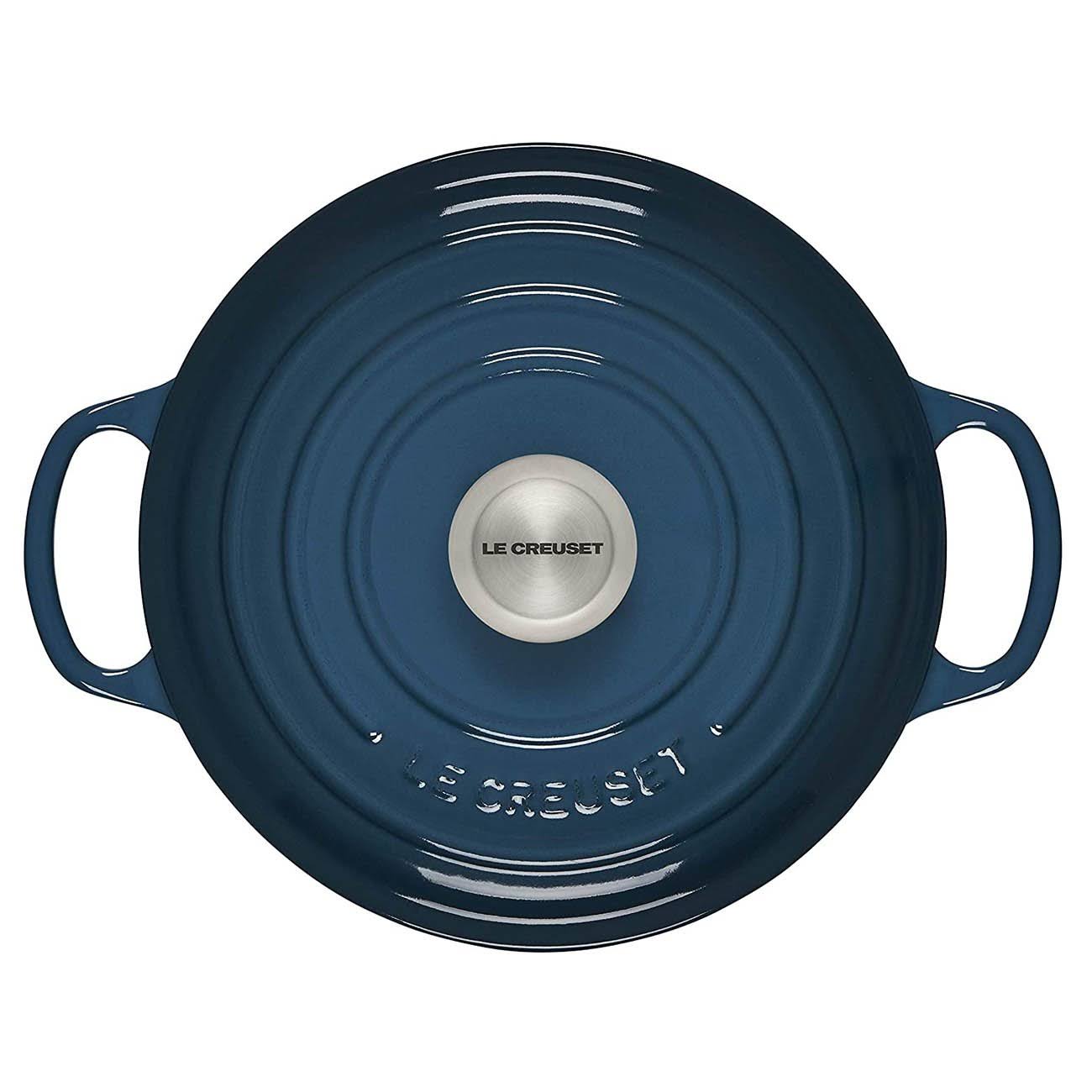 3.5 Qt. Cast Iron Sauteuse Deep Teal E3842