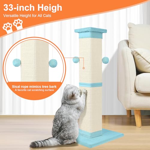 33 Inch Sisal Cat Scratching Post B274