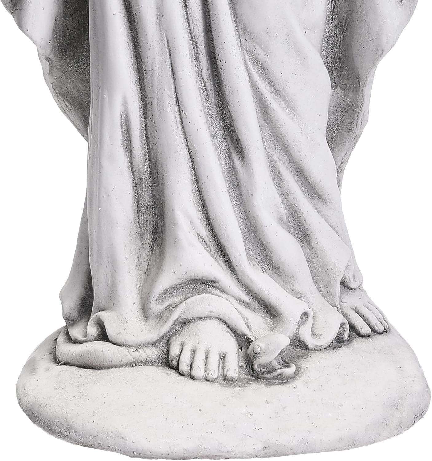 29.9” Tall Gray Magnesium Oxide Stone Virgin Mary Statue M3984