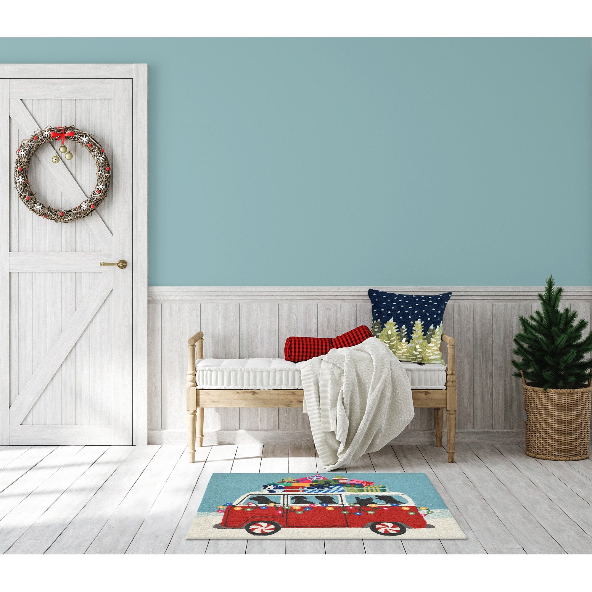 Frontporch Happy Howlidays Indoor Outdoor Mat