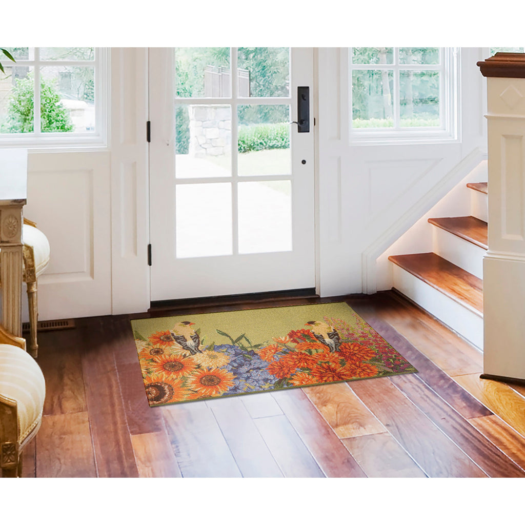 Esencia Garden Birds Indoor Outdoor Mat