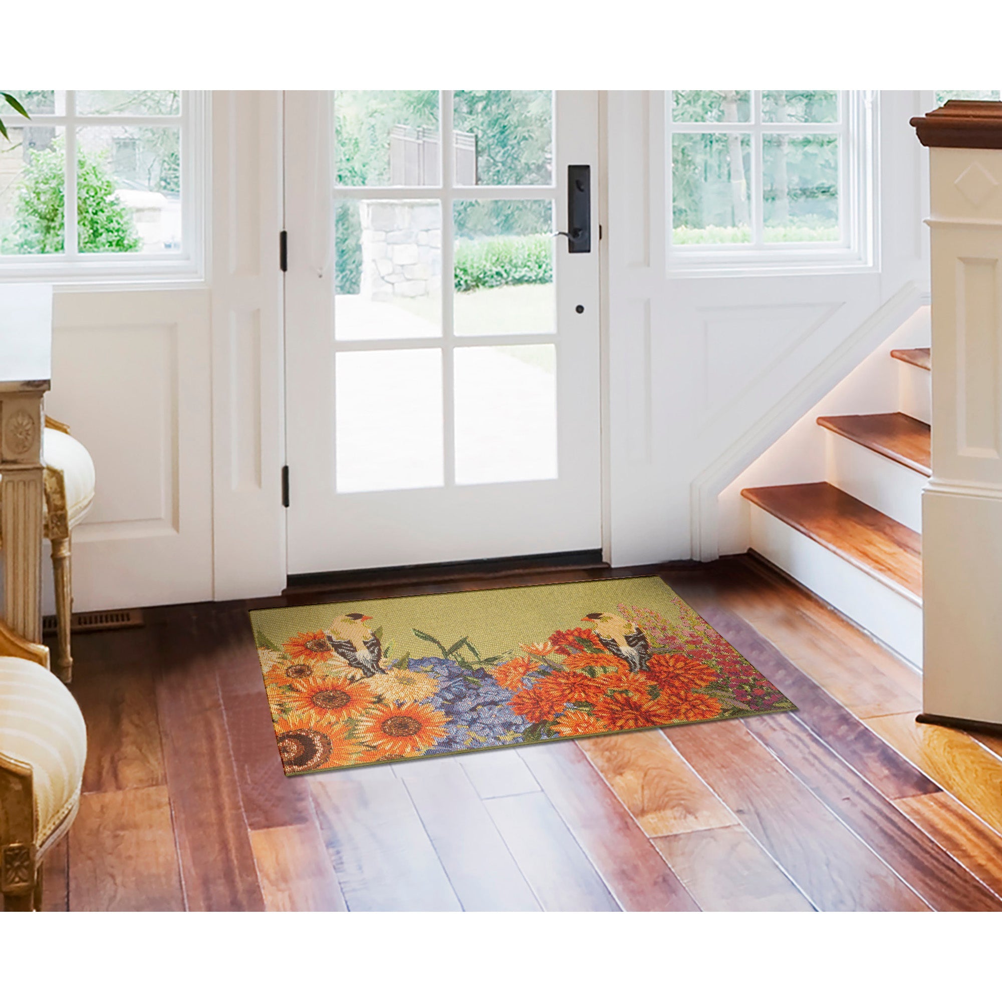 Esencia Garden Birds Indoor Outdoor Mat