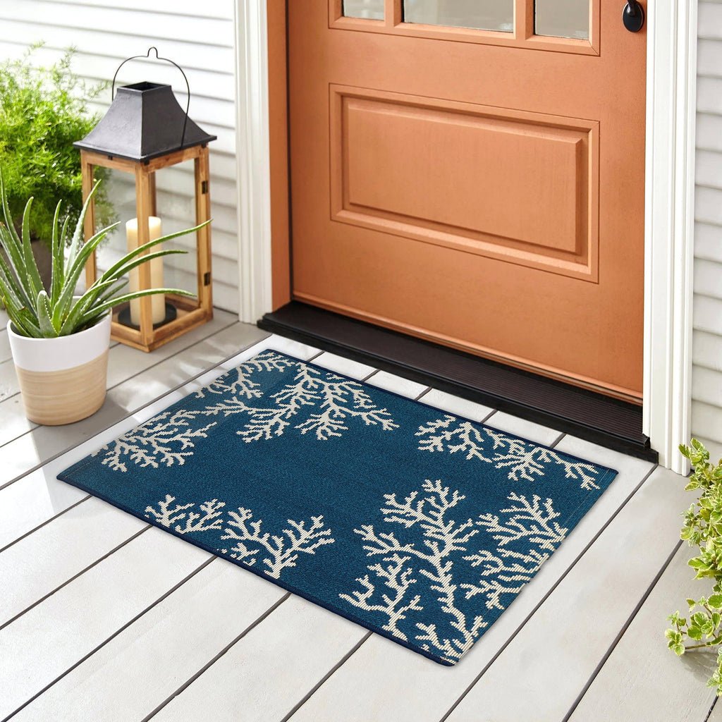 Esencia Coral Edge Indoor Outdoor Mat