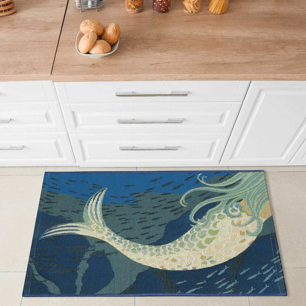 Esencia Mermaids Are Real Indoor Outdoor Mat