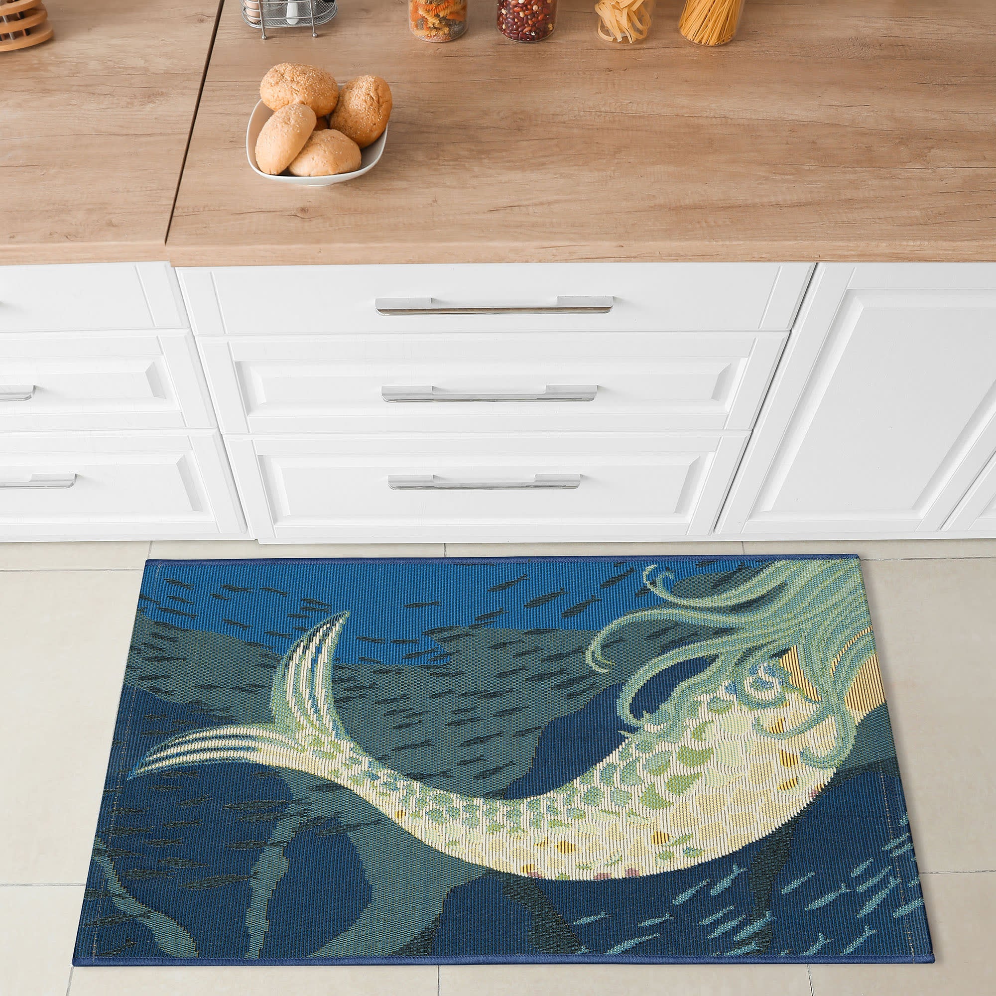 Esencia Mermaids Are Real Indoor Outdoor Mat