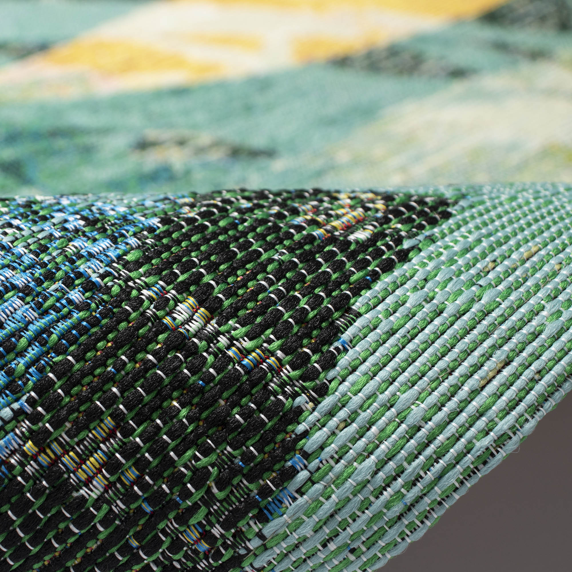 Marina Leaves Indoor Outdoor Area Rug