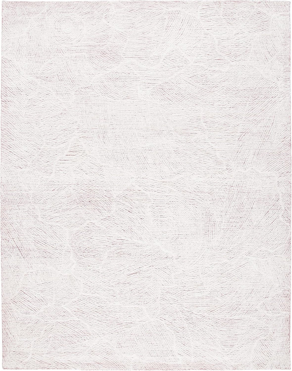 10' x 14' Pink & Ivory Handmade Wool Area Rug O936217