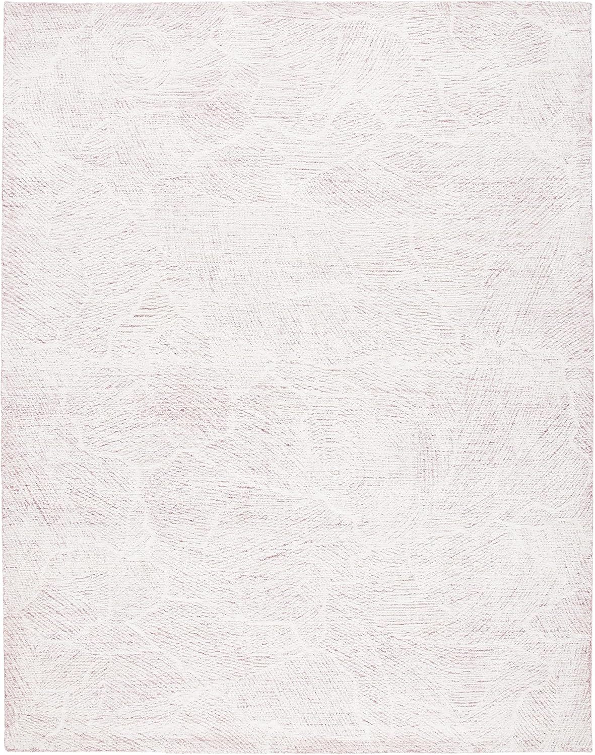 10' x 14' Pink & Ivory Handmade Wool Area Rug O936217
