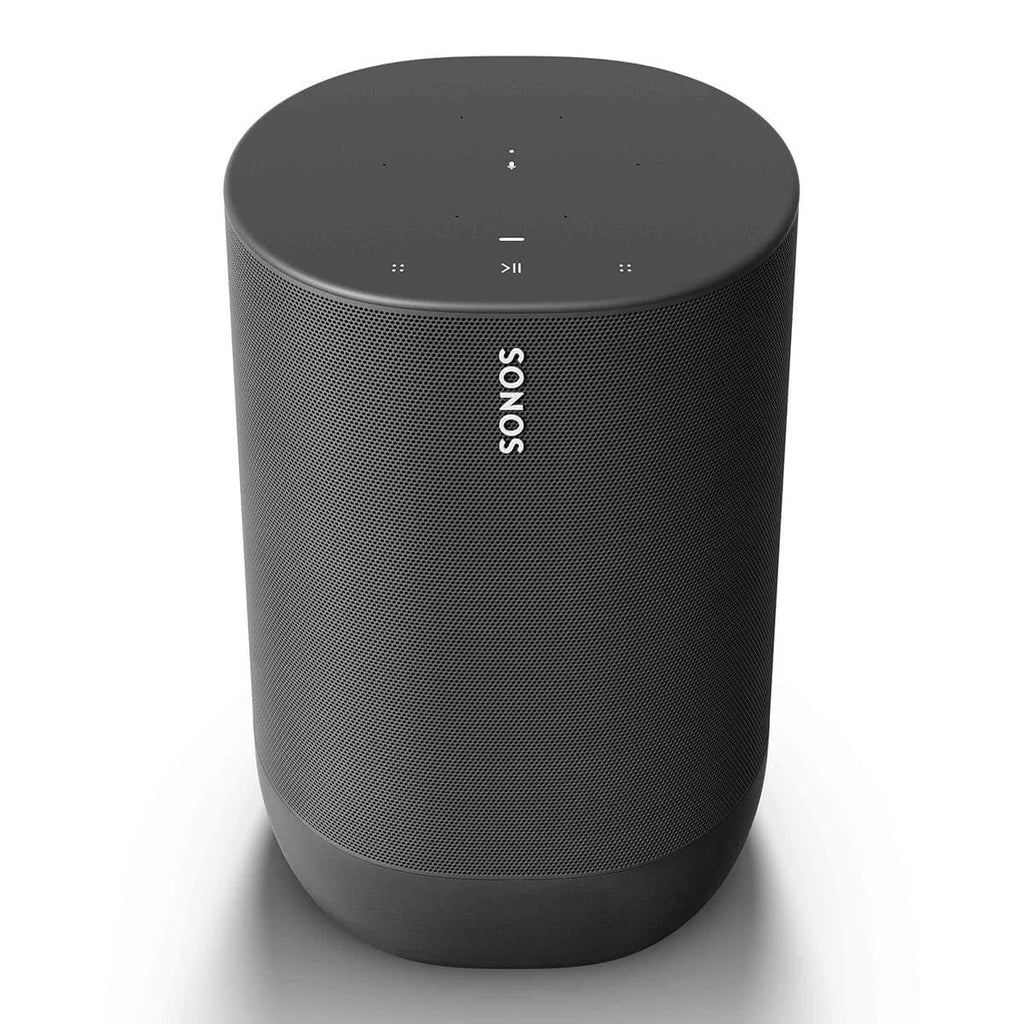 Open Box Black Portable Smart Speaker with Bluetooth and Wi-Fi P4956