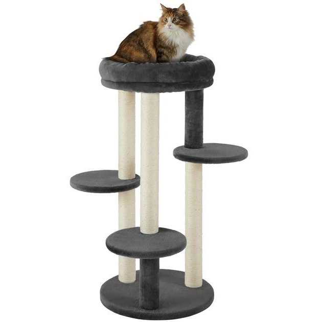 41-in Faux Fur Cat Tree D508
