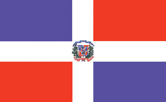 Dominican Republic Flag 3 x 5 Nylon A415