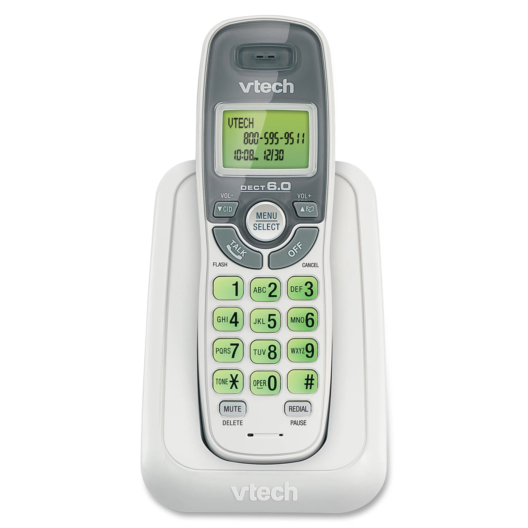 White Cordless Phone with Caller ID O2814