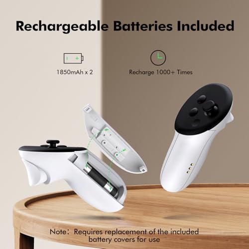 Charging Dock with Closable LED Indicator, Magnetic Charging, 2 Rechargeable 1850mA Batteries M391