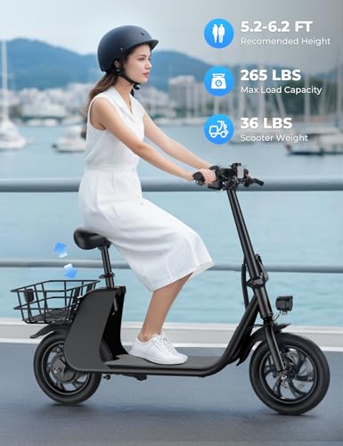 672W Peak Motor 20 MPH 12.5 inch Tires Folding Electric Scooter Z86184
