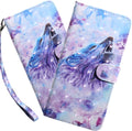 Purple Wolf PU Leather Wallet Case for LG Stylo 5 J364597