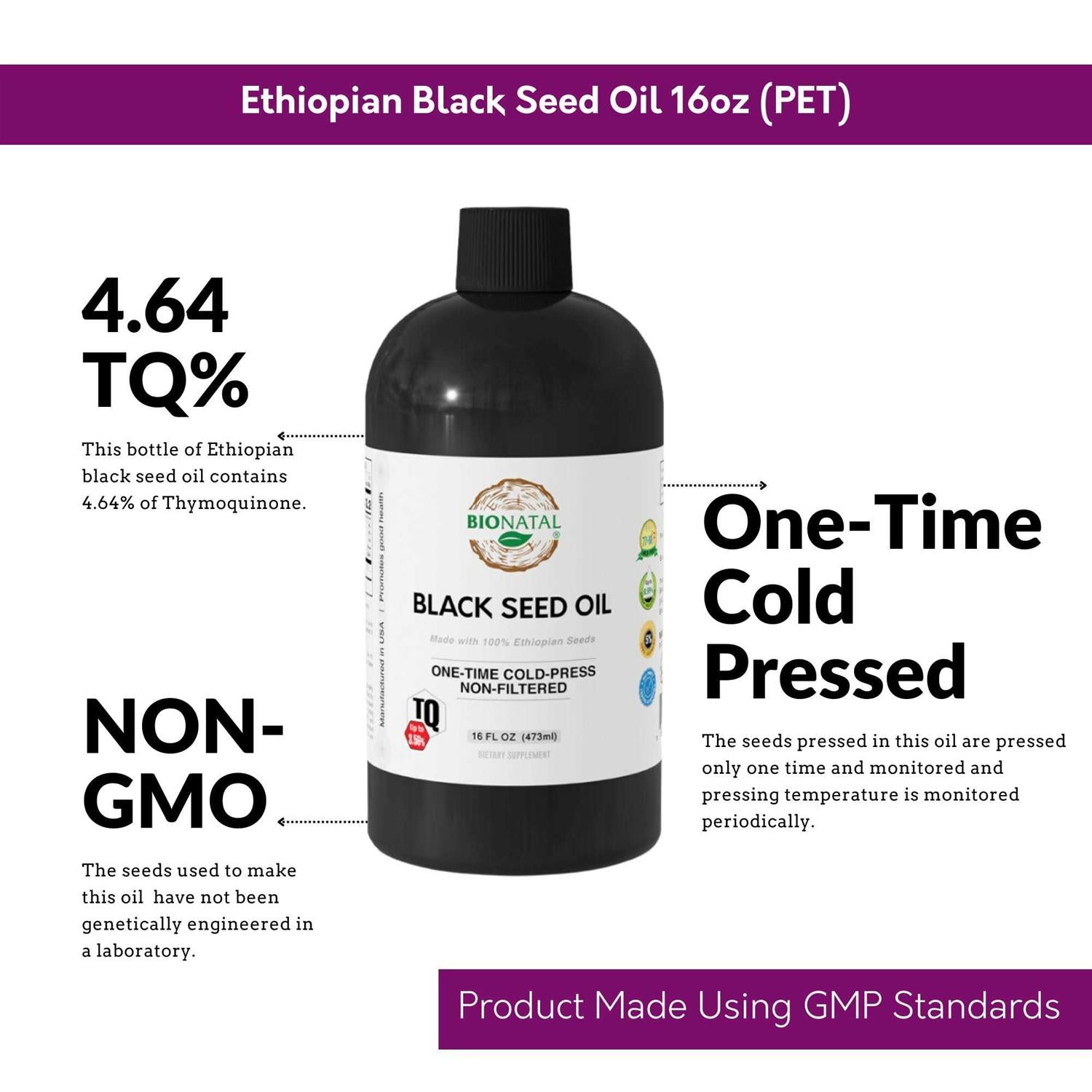 Ethiopian Black Seed Oil 16oz G10131