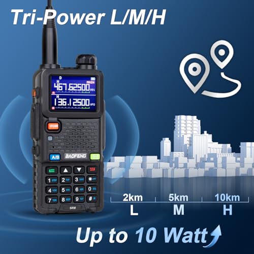 Ham Radio 10W VHF/UHF 8 Bands Two Way Radio Handheld with 2500mAh Battery Q51537
