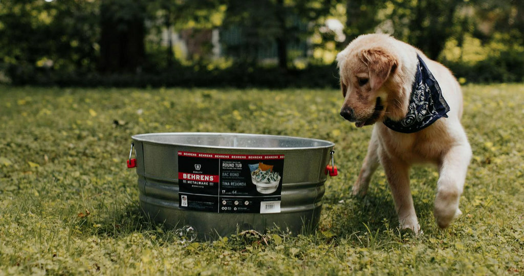17 gal. Galvanized Steel Round Tub R38893