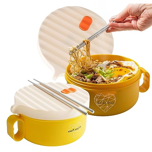 40 oz Microwave Ramen Bowl with Lid W643