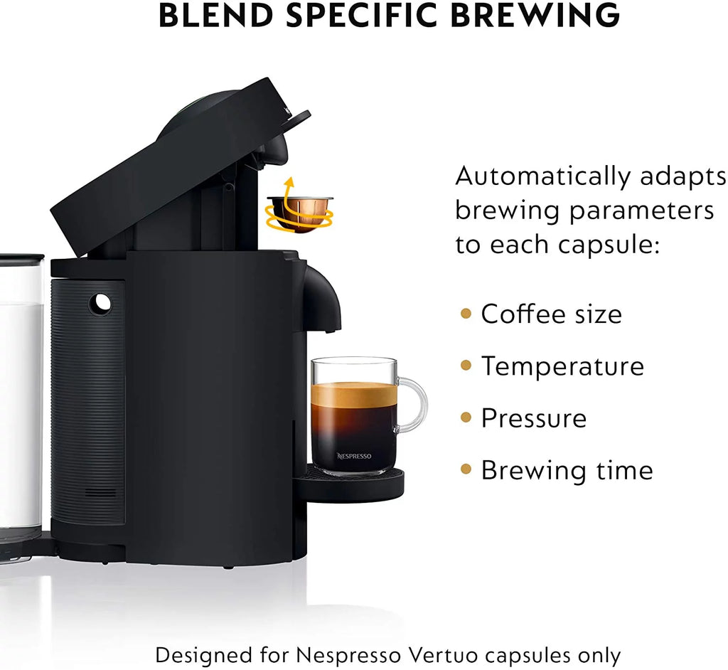 Matte Black Coffee and Espresso Machine with Milk Frother Q609659
