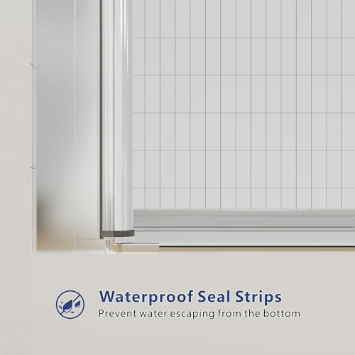 Chrome Semi Frameless Pivot Swing Shower Door, 32 in.W X 72 in.H, Clear Glass Z7927