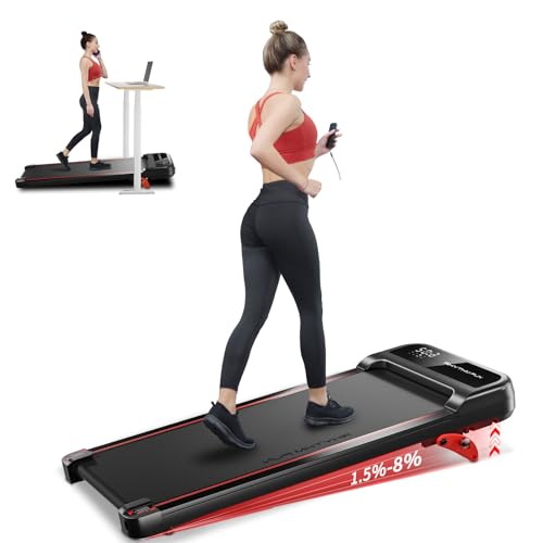 Walking Pad Treadmill with Incline, Under Desk Treadmill, Portable Treadmill with Remote Control, Compact Treadmill X995