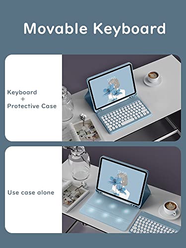Purple Wireless Detachable Keyboard Case for iPad 10.2/10.5" D813