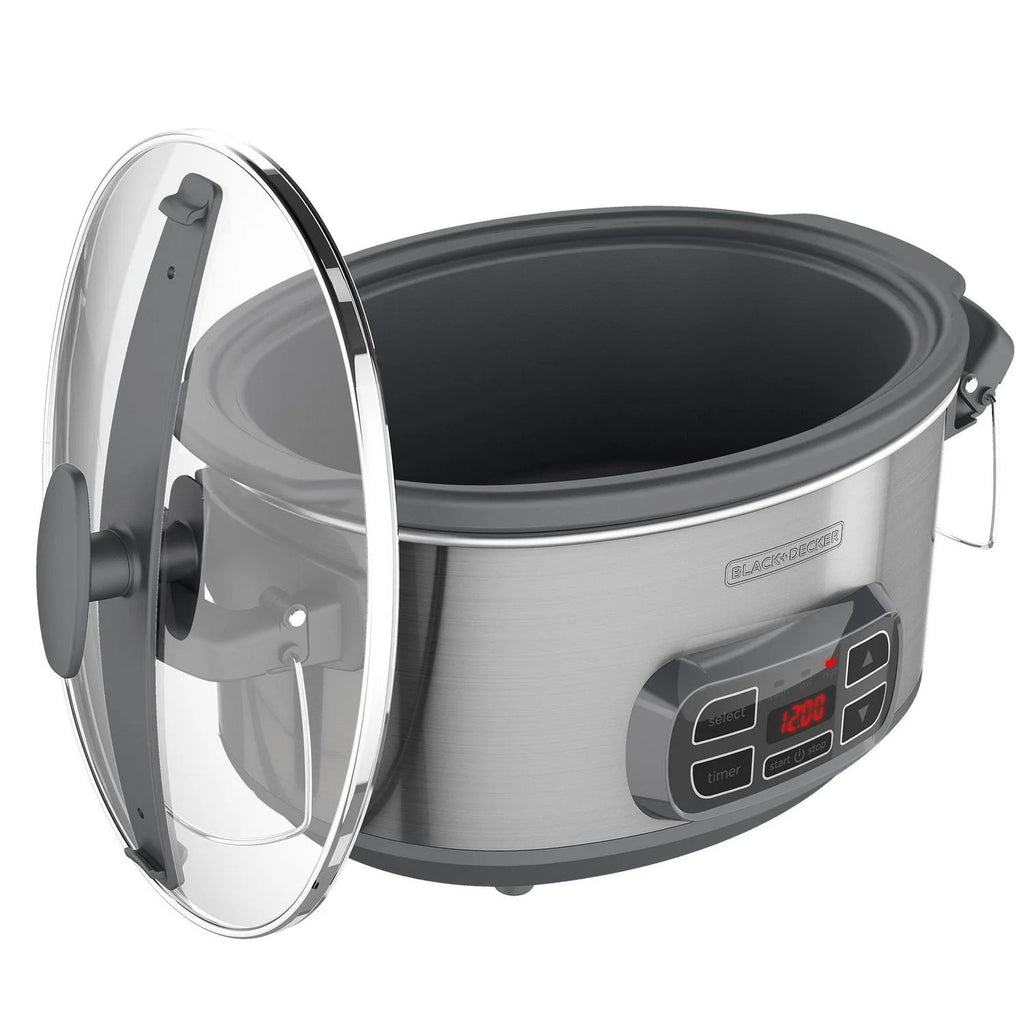 Digital Slow Cooker with 7 Quart Capacity, Stainless Steel C4617