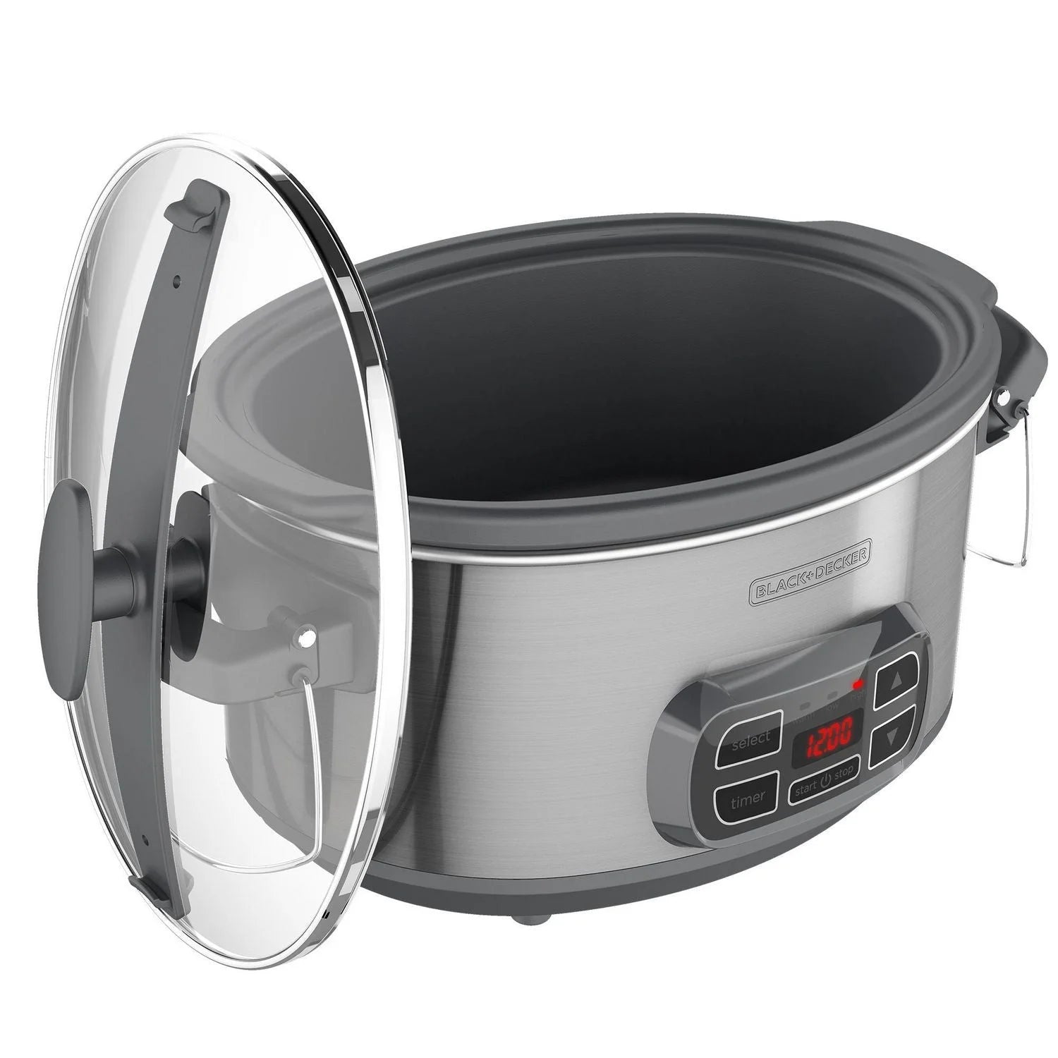 Digital Slow Cooker with 7 Quart Capacity, Stainless Steel C4617