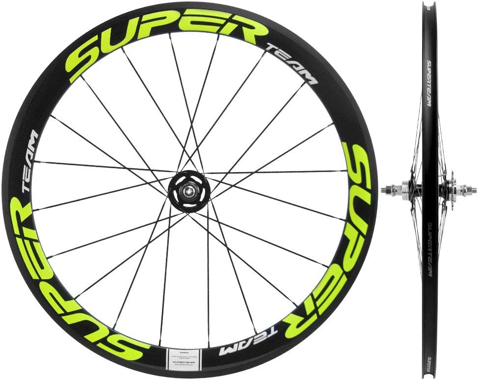 50/23mm Carbon Wheelset Fixed Gear Bike Wheel 700c Clincher Single Speed P724