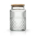 1 Gallon Glass Cookie Jar with Bamboo Lid A27111